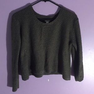A green long sleeve cropp top from BP.